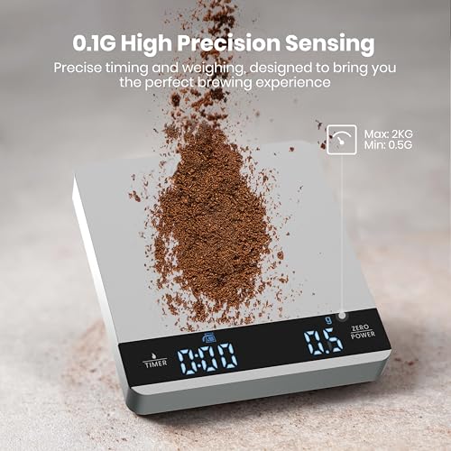 S1 Metal Mini Espresso Coffee Scale with Timer