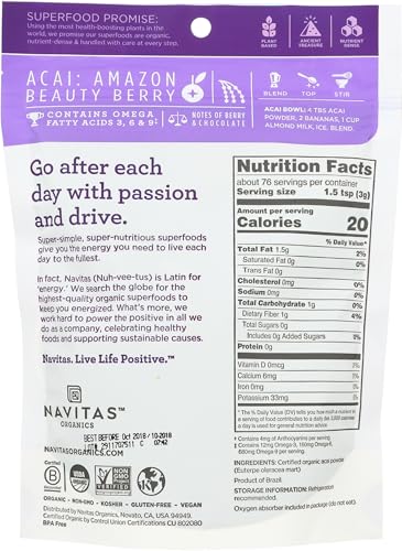 Acai Powder for Smoothie Bowls (8 Ounce)