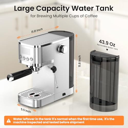 Espresso Machine with Adjustable Extraction Temperature