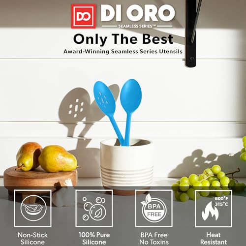 DI ORO Silicone Cooking Spoons (2 Count)