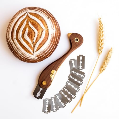 Bird Bread Lame Dough Scoring Tool with 10 Replacement Blades (10 Count)