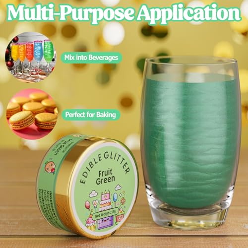 Edible Glitter for Drinks Cakes