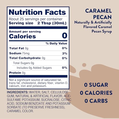 Syrups Sugar Free Coffee Syrup (25.4 Fl Oz)