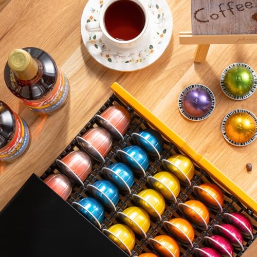 for Nespresso Pod Holder Coffee Pod Organizer for Vertuo Pod Storage Morden Design Large Capacity Fits All Size Vertuo Pods