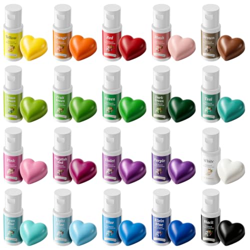 Oil Based Food Coloring for Chocolate 20 Colors .7 Fl Oz Bottles Food Grade Edible Dye for Baking Candy Melts (14 Fl Oz)