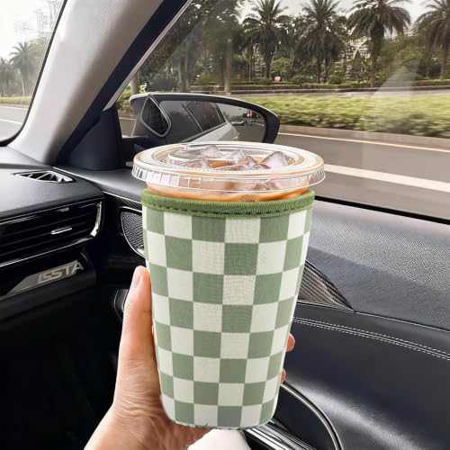 Reusable Insulated Neoprene Iced Coffee Cup Sleeve