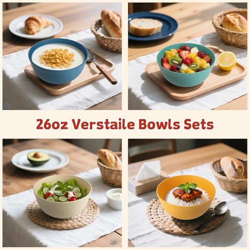 Wheat Straw Bowls Set of 6
