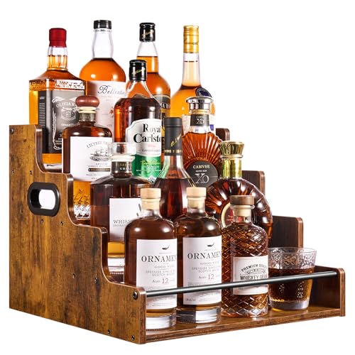 4 Tier Liquor Bottle Display Shelf