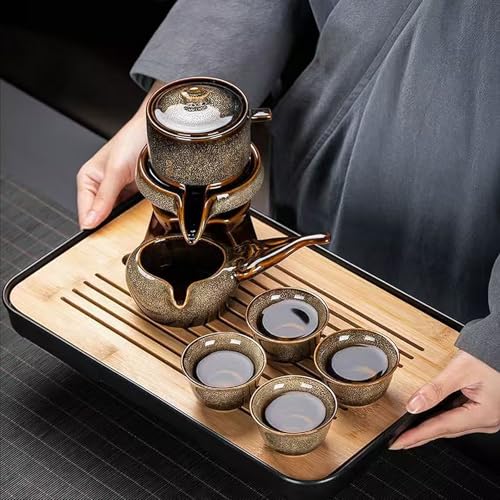 Lazy Tea Set Automatic Stone Grinding Pot