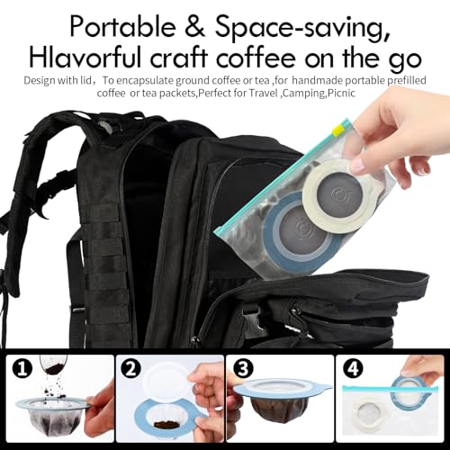 Portable Pour Over Coffee Dripper Reusable Coffee Filter Pour Over Coffee Maker for Camping Coffee (50 Count)