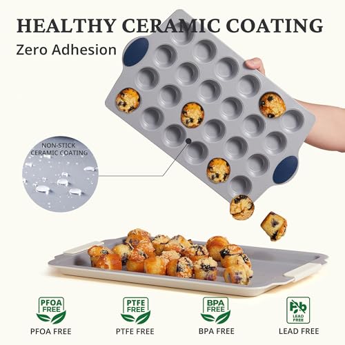 Ceramic Mini Muffin Pan (2 Count)