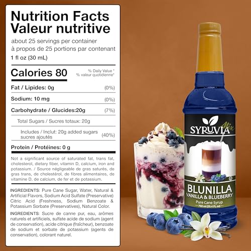 Coffee Syrup BLUNILLA Syrup (25.4 Fl Oz)