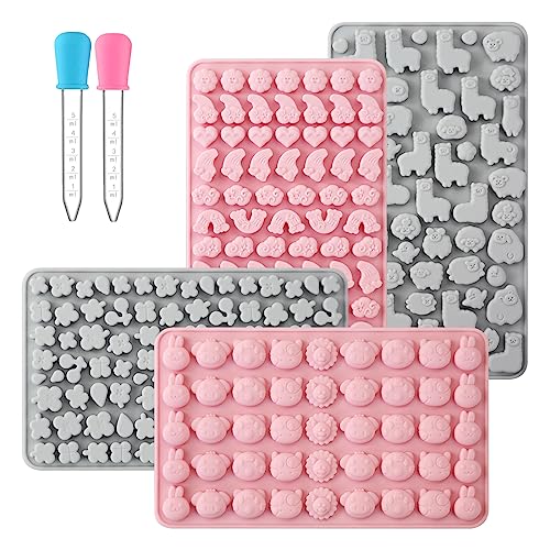 Animals & Flowers Silicone Candy molds (4 Count)