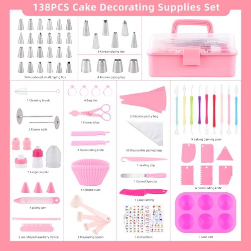 Cake Decorating Kit (138 Count)
