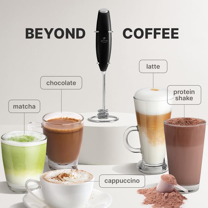Zulay Powerful Milk Frother for Coffee with Upgraded Titanium Motor
