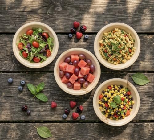 Disposable Bamboo 6" Round Bowl (1000 Count)