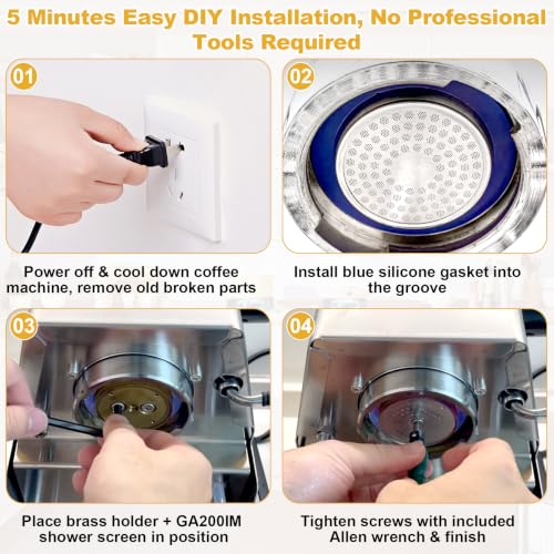 GA200IM Brass Tune Up Kit Fit for Gaggia Classic Pro