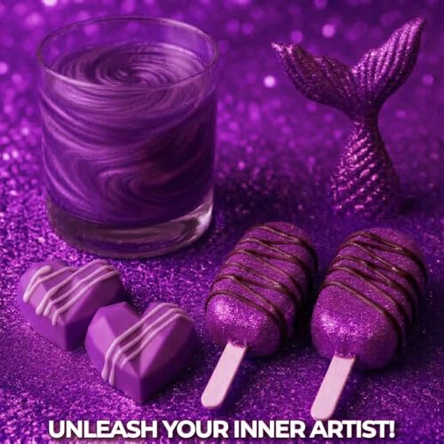 Purple Edible Glitter for Drinks 20g