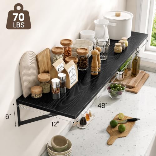Wall Mounted Floating Shelves Set of 2 (2 Count)