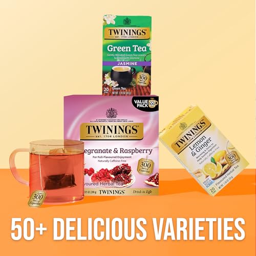 Pomegranate & Raspberry Herbal Tea Individually Wrapped Bags (100 Count)