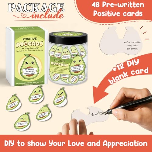 Positive Jar 60 Positive Affirmation Cards Funny Mothers Day Gifts for Mom From Daughter Son Sister Friend Coworkers Nurse Teachers Appreciation Gifts Cinco De Mayo