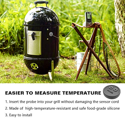 3 Pack Meat Probe Gray Grommets for Weber 85037 Smokey Mountain Cookers (3 Count)