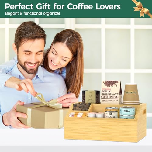 Extendable Coffee Station Organizer Countertop