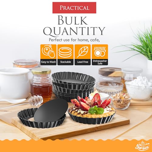 4 Inch Round Tart Pan 8 Pieces (8 Count)
