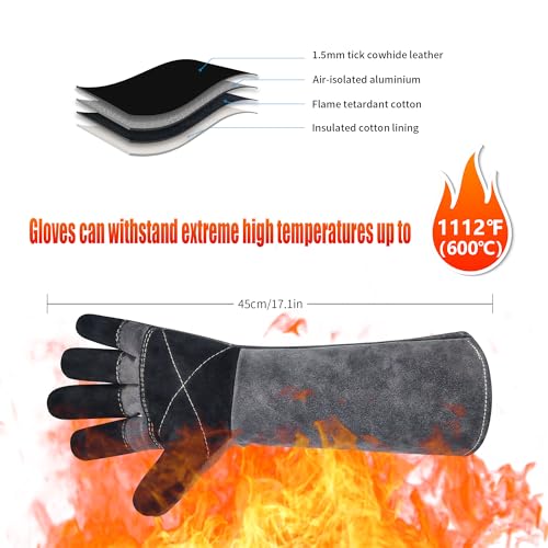 Long Welding Gloves 23.6 Inches 932℉