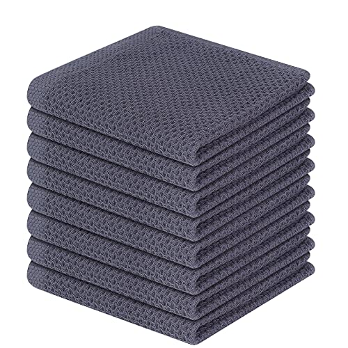 100% Cotton Waffle Weave Kitchen Dish Cloths 8 (8 Count)
