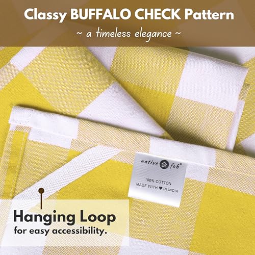 Yellow Buffalo Dish Towel 16"x26" (4 Count)
