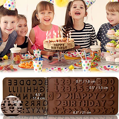 Silicone Letter and Number Chocolate Molds (2 Count)