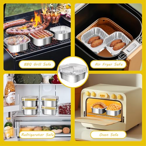 25 Pack Mini Cake Pans with Lids (25 Count)