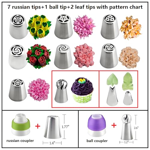 Piping Bags and Tips Set (130 Count)