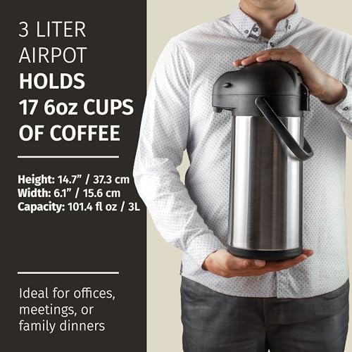 Coffee Carafe with Pump 102oz
