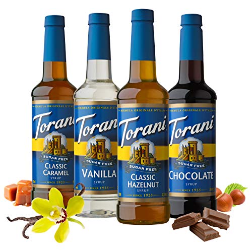 Sugar Free Flavored Drink Syrup Café Variety Pack (101.6 Fl Oz)