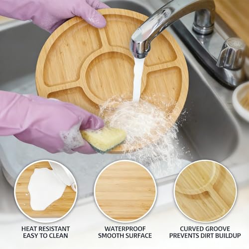 Bamboo Serving Tray 2 Pack (2 Count)