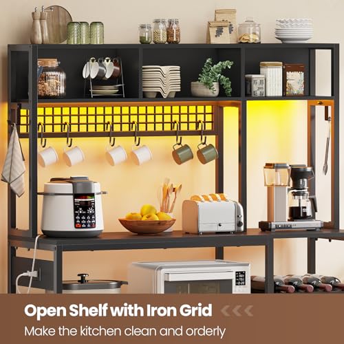 47.2 Inch Bakers Rack with Power Outlet