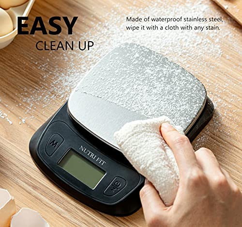 Kitchen Scales Digital Food Scale Cooking in Grams & Ounces Black
