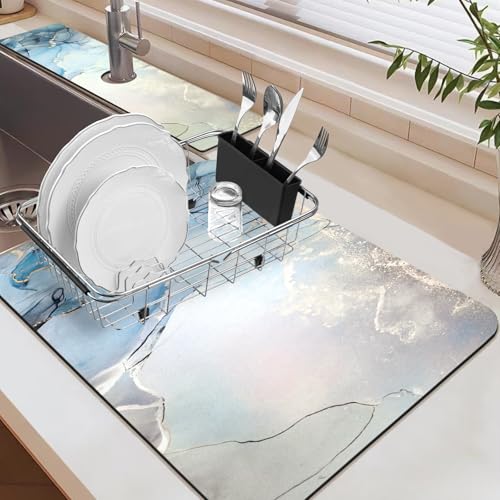 19.5" x 12" Dish Drying Mat & 24" x 5.5" Sink Splash Guard