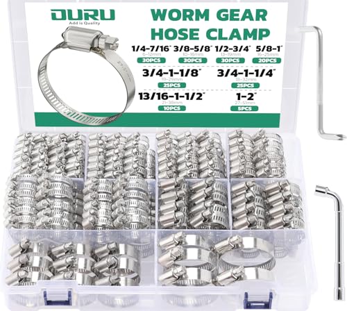 175PCS Hose Clamps Assortment Kit