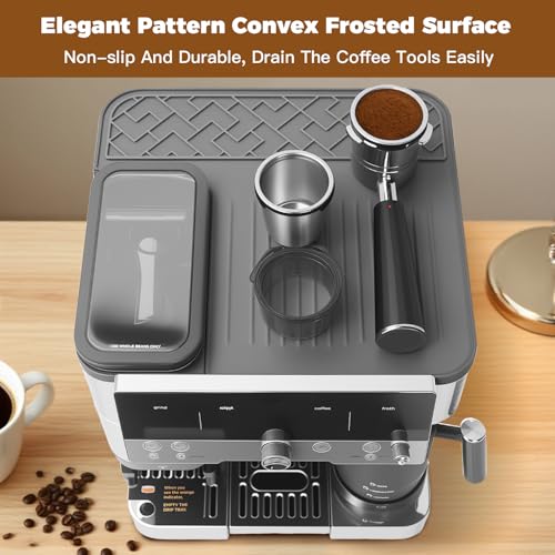 Silicone Top Mat for Ninja Luxe Cafe Espresso Machine ES601 Gray