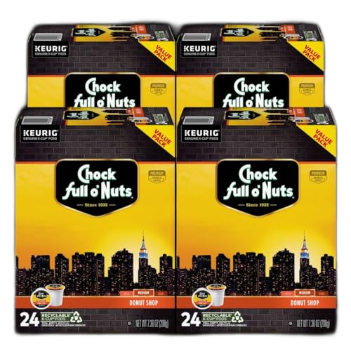 K-Cup Pods - Donut Shop, 4 Packs of 24 K-Cup Pods (96 Count)