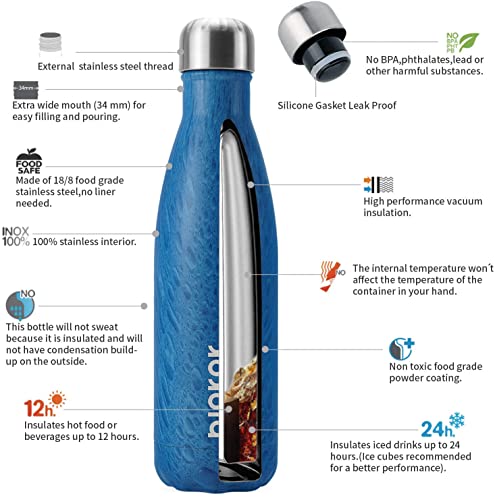 17 oz Small Insulated Water Bottle