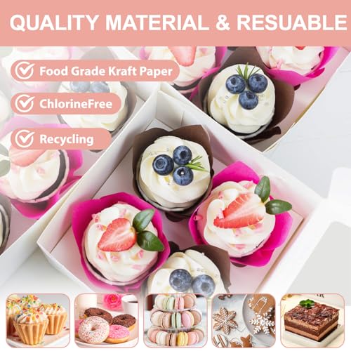 Cupcake Boxes with Window (50 Count)
