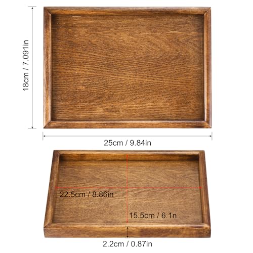 Wood Serving Tray 10x7 Inch Outer Base