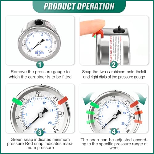 0 300PSI Stainless Steel Liquid Filled Pressure Gauge