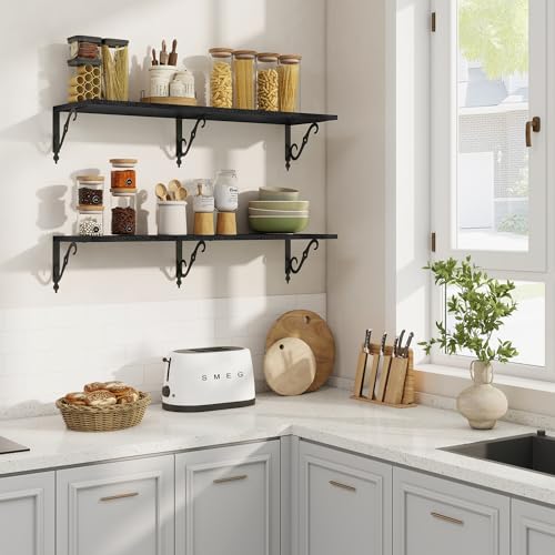 12 Inch Deep Floating Shelves for Wall (2 Count)