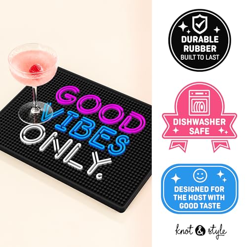 Good Vibes Only Bar Mat