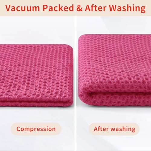 100% Cotton Waffle Weave Kitchen Dish Cloths 6 (6 Count)